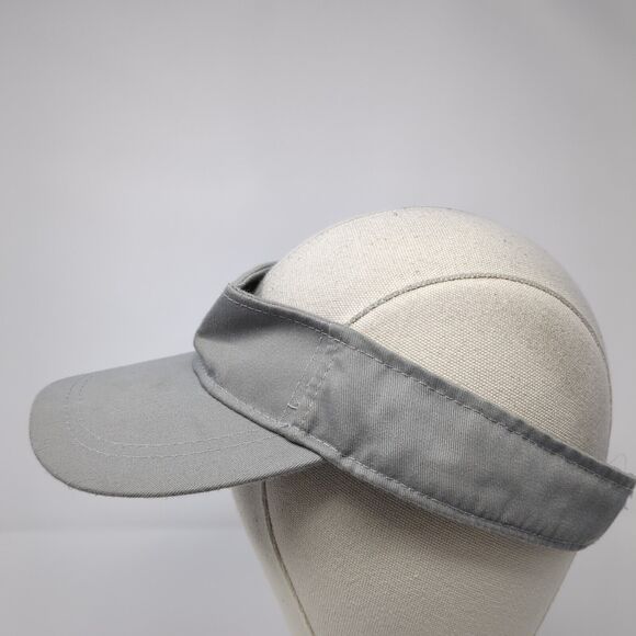 Letter H Strapback Golf Sun Visor Hat Gray One Size Adjustable Alleson Athletic - Picture 3 of 9